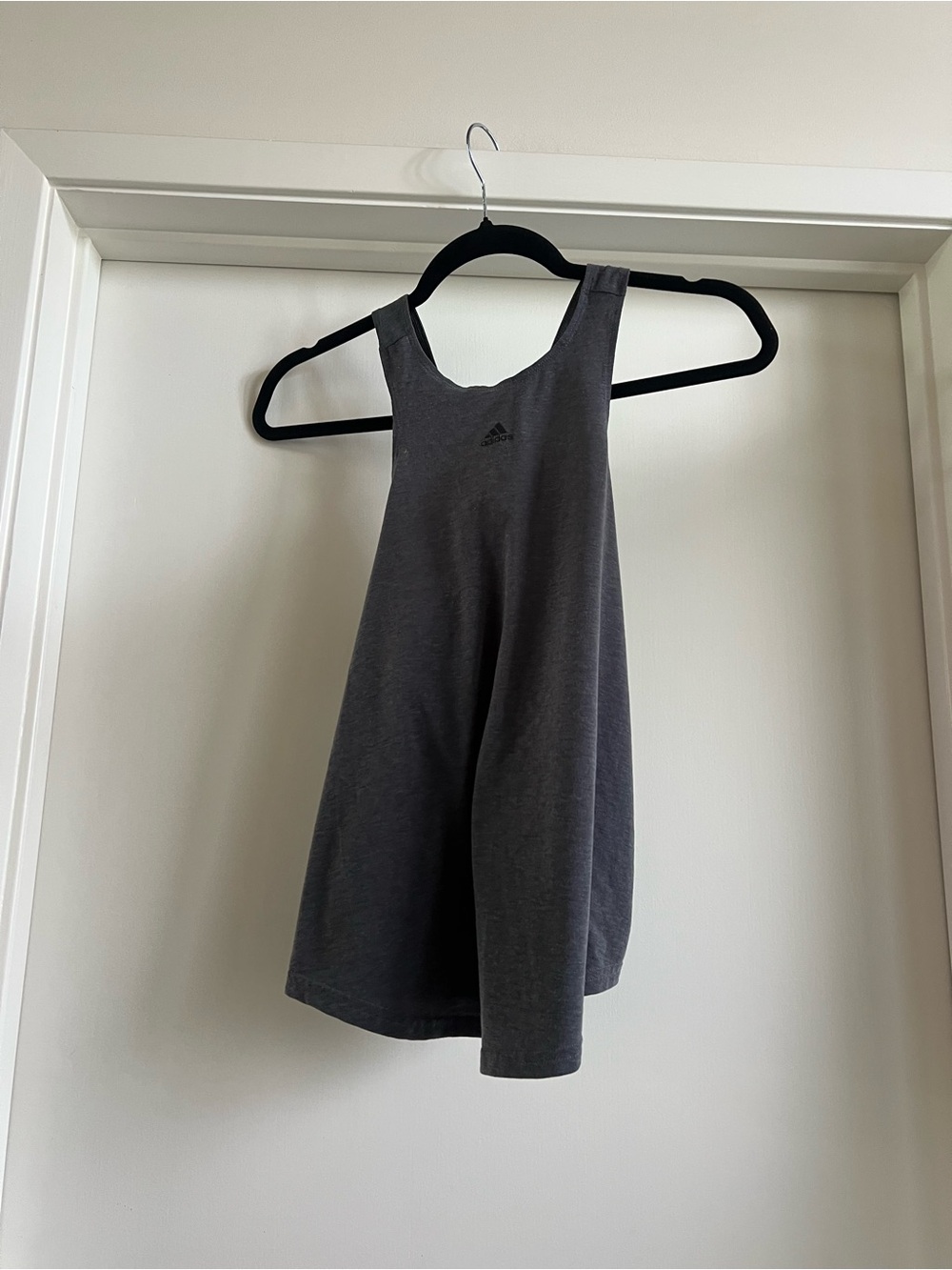 adidas Women's Charcoal Gray Racerback Tank